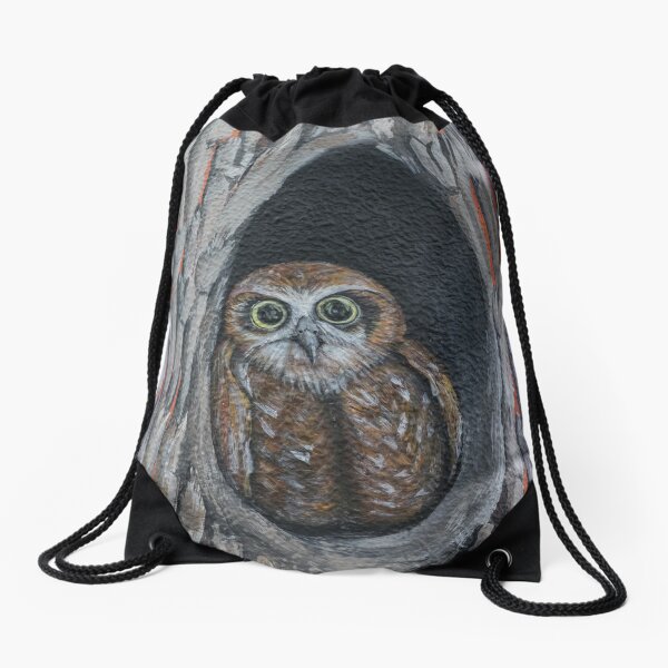 Owl Drawstring Bag