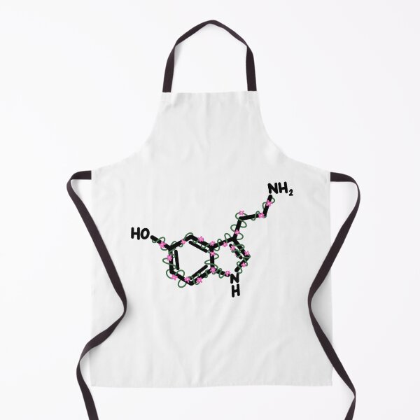 Item preview, Serotonin Chemical Structure with Flowers designed and sold by designbysara.