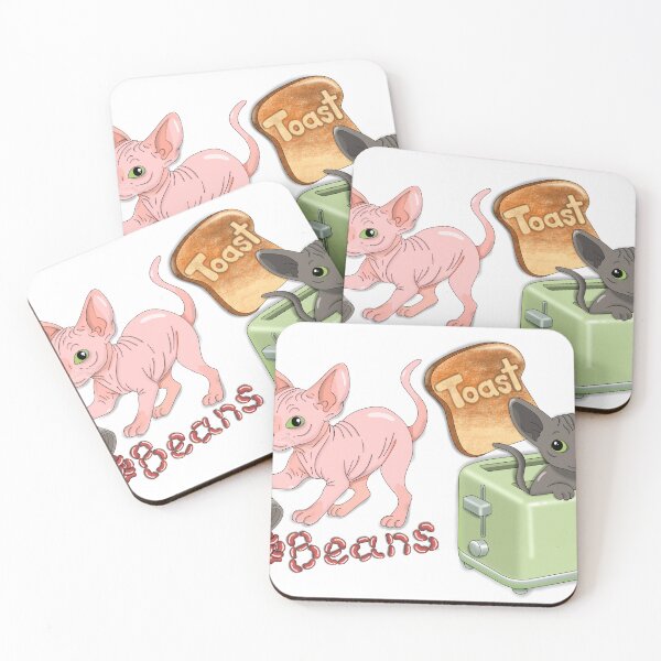 Item preview, Beans and Toast the hairless cats designed and sold by alaynaj2.