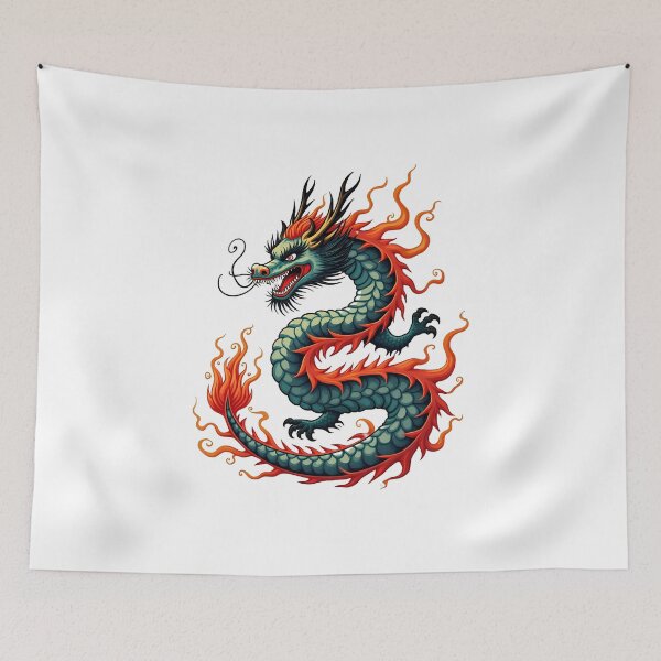 Item preview, Japanese Dragon Tattoo designed and sold by InklingCo.