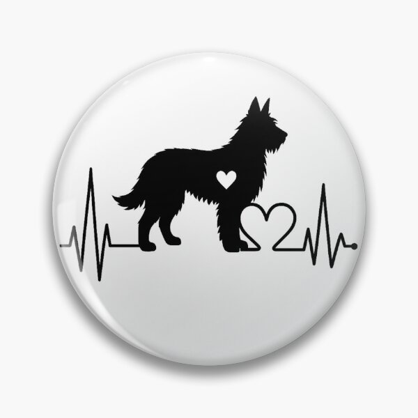 Item preview, Picardy Sheepdog Heartbeat – Unique Design for Sheepdog Lovers designed and sold by GoodyPaws.
