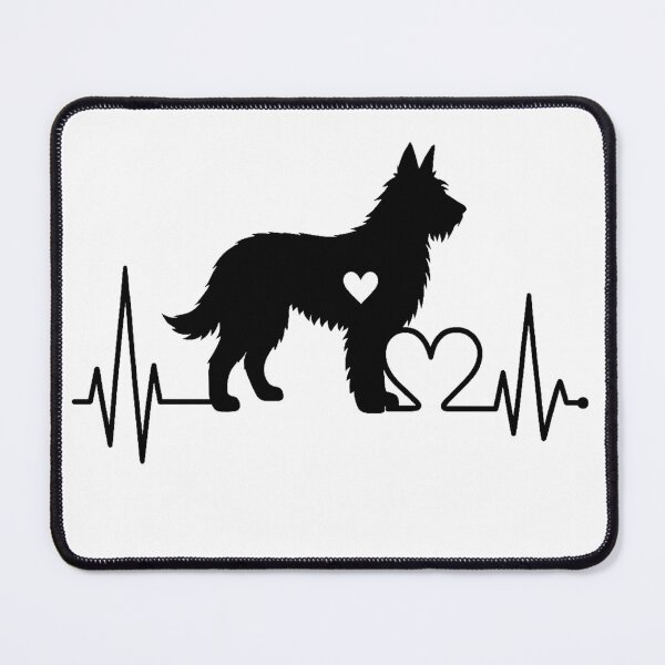 Item preview, Picardy Sheepdog Heartbeat – Unique Design for Sheepdog Lovers designed and sold by GoodyPaws.