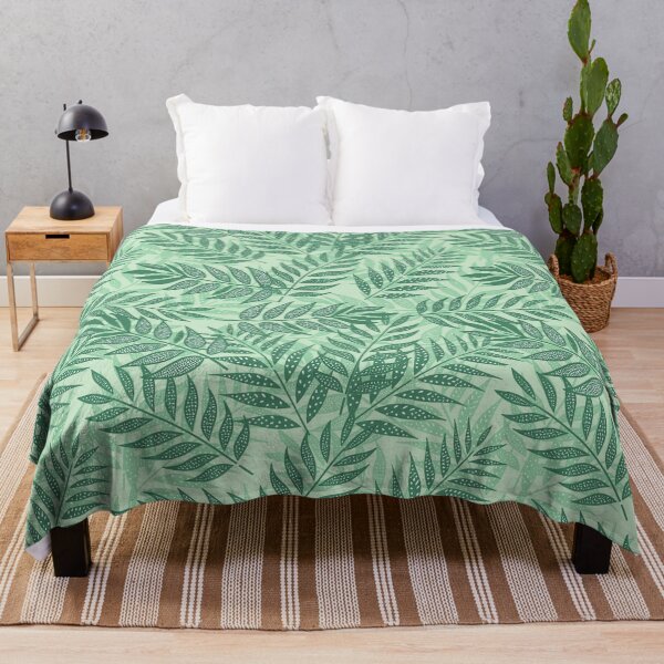 Item preview, Hojas de palmera tropical de color verde apagado designed and sold by SilverPegasus.