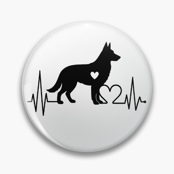 Item preview, German Shepherd Heartbeat – Unique Design for German Shepherd Lovers designed and sold by GoodyPaws.