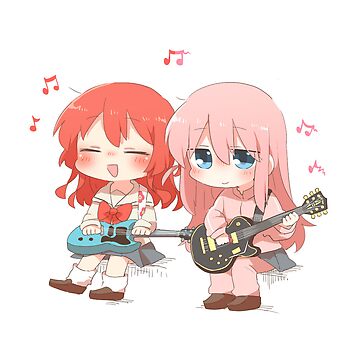 Aperçu de l'œuvre Bocchi le Rocher ! Chibi Gotoh et Kita jouent de la guitare de soubenski