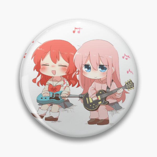 Aperçu de l'œuvre  Bocchi le Rocher ! Chibi Gotoh et Kita jouent de la guitare créée et vendue par soubenski.