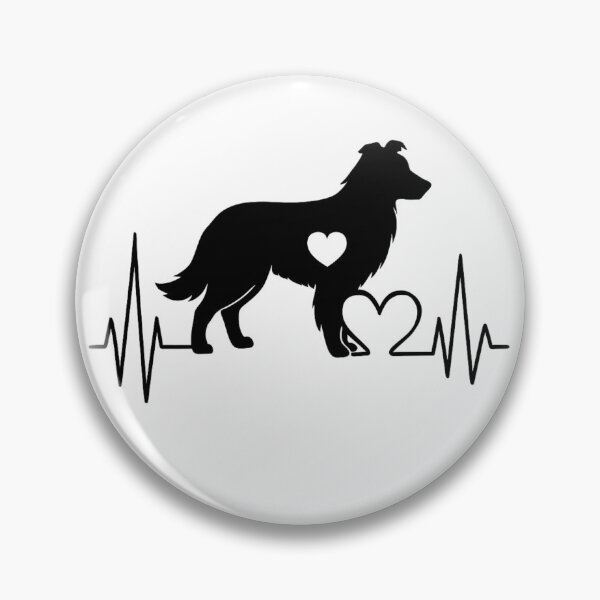 Item preview, Border Collie Heartbeat – Unique Design for Border Collie Lovers designed and sold by GoodyPaws.
