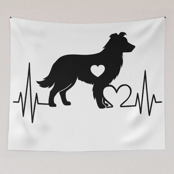 Item preview, Border Collie Heartbeat – Unique Design for Border Collie Lovers designed and sold by GoodyPaws.