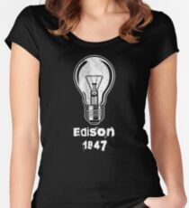 Thomas Edison 1847 Women's Fitted Scoop T-Shirt