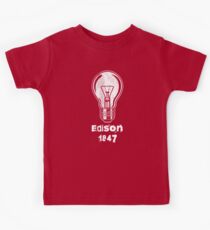 Thomas Edison 1847 Kids Tee