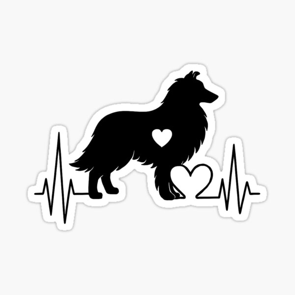 Item preview, Rough Collie Heartbeat – Unique Design for Rough Collie Lovers designed and sold by GoodyPaws.