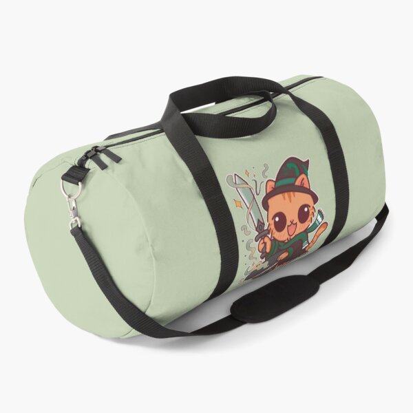 Item preview, Cute Wizard Cat with Magic Sword - Fantasy Chibi Orange Tabby in Snake House Style designed and sold by BGMeYou.