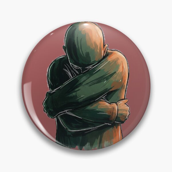 Item preview, Self-Hug in the Darkness – Emotional Mental Health Expression Art designed and sold by Just Meaningful.