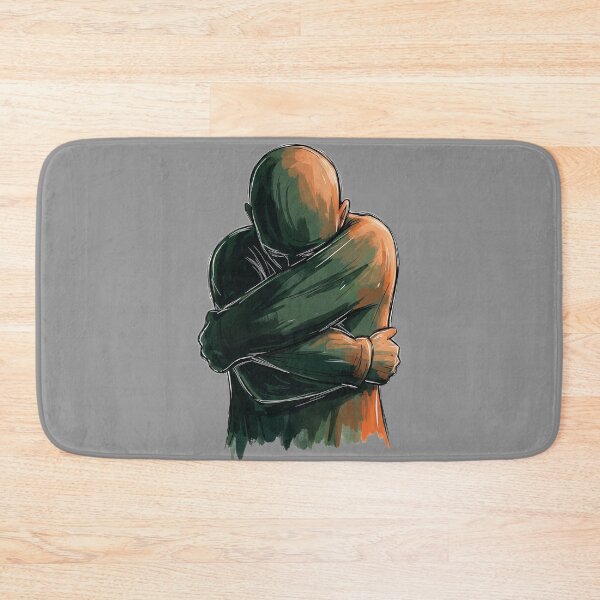 Item preview, Self-Hug in the Darkness – Emotional Mental Health Expression Art designed and sold by Just Meaningful.