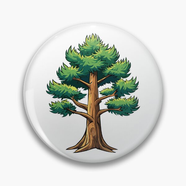 Item preview, Evergreen forest, wild nature trees templates, illustration woodland trees, Various coniferous trees against a white background, showcasing diverse tree shapes and form designed and sold by Danler.