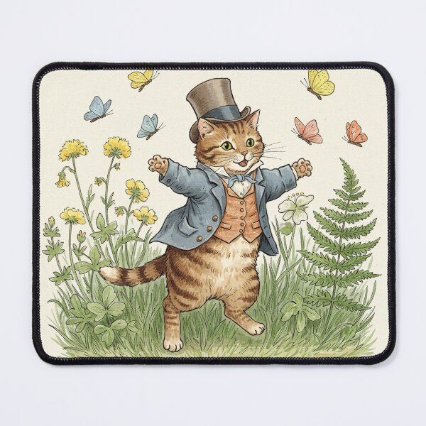 Item preview, "The Dapper Cat's Spring Waltz" – A Cheerful Woodland Showman designed and sold by Pasteltone.