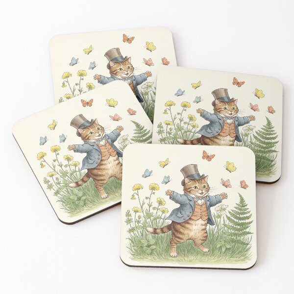 Item preview, "The Dapper Cat's Spring Waltz" – A Cheerful Woodland Showman designed and sold by Pasteltone.