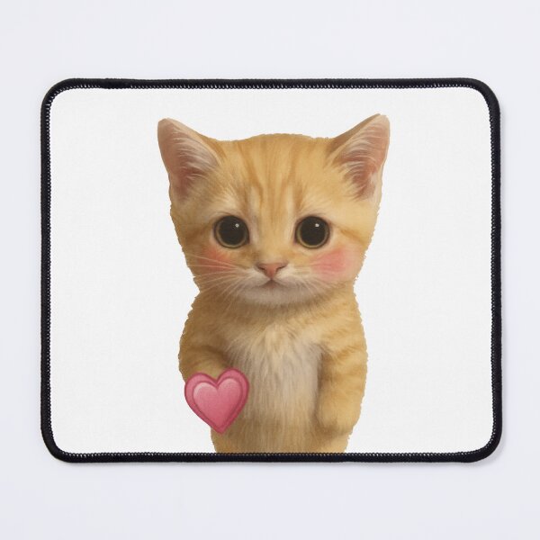 Item preview, Cute El Gato with Heart – Pure Love designed and sold by Kunst-Shirt.