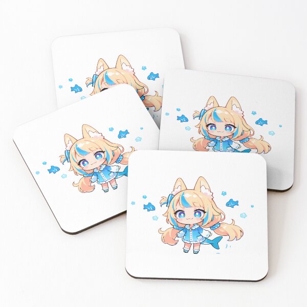Aperçu de l'œuvre Sameko Saba VTuber – Chibi Ocean Fun Art créée et vendue par Oneline4life.