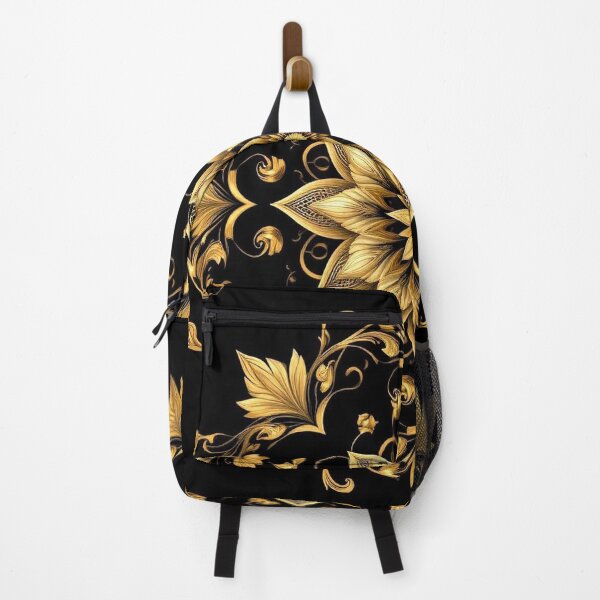 Item preview, Ornate Floral Pattern with Golden Lotus and Vines designed and sold by semenol.