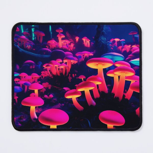 Item preview, Neon Mushroom Forest – Psychedelic Bioluminescent Fantasy Landscape designed and sold by Kristylynn757.