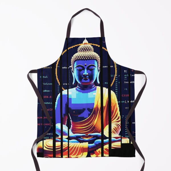 Item preview, Glitching Buddha surrounded by code 2 designed and sold by Neon G.