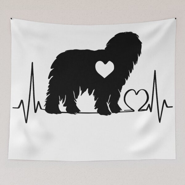 Item preview, Bergamasco Shepherd Heartbeat – Unique Design for Bergamasco Lovers designed and sold by GoodyPaws.