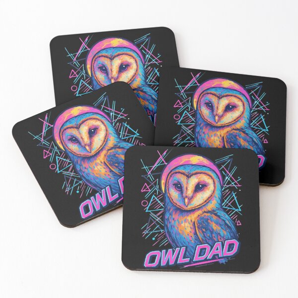 Item preview, Cute Owl Dad Vaporwave designed and sold by TomFrontierArt.