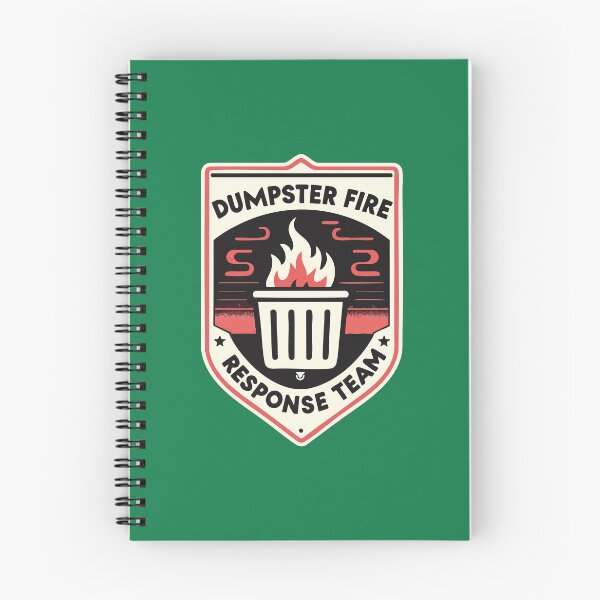 Item preview, Dumpster Fire Response Team // Vintage Badge Style  designed and sold by Scaryzz.