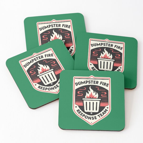 Item preview, Dumpster Fire Response Team // Vintage Badge Style  designed and sold by Scaryzz.