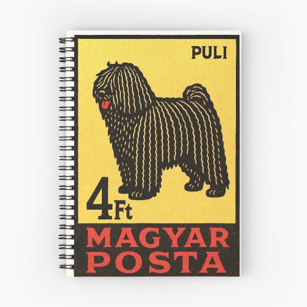Item preview, Hungary Puli Dog Stamp Poster designed and sold by retrographics.