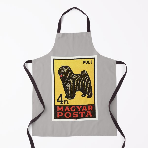 Item preview, Hungary Puli Dog Stamp Poster designed and sold by retrographics.