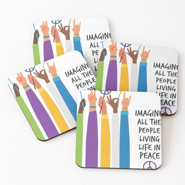 Item preview, Imagine All the People Living Life in Peace - Diversity and Peace Poster designed and sold by EMWorks-Ink.