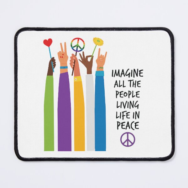 Item preview, Imagine All the People Living Life in Peace - Diversity and Peace Poster designed and sold by EMWorks-Ink.