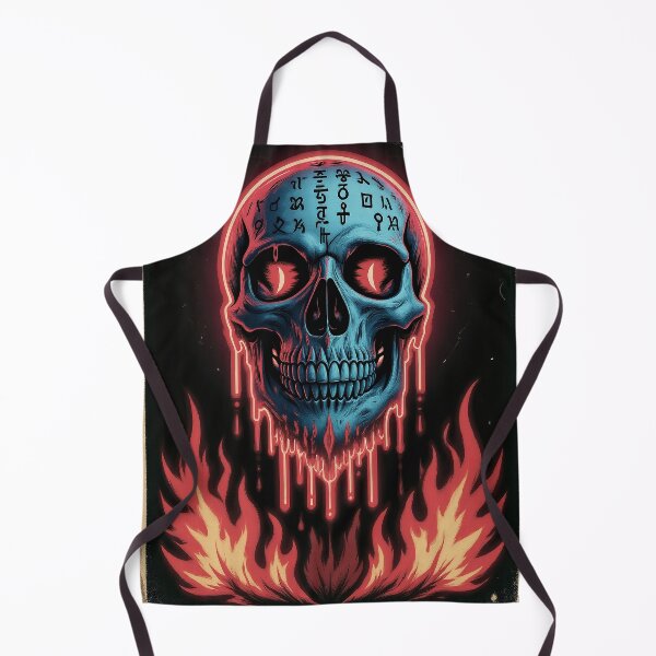 Item preview, Ancient Skull Design, Vector Art neon skull designed and sold by JonHale.