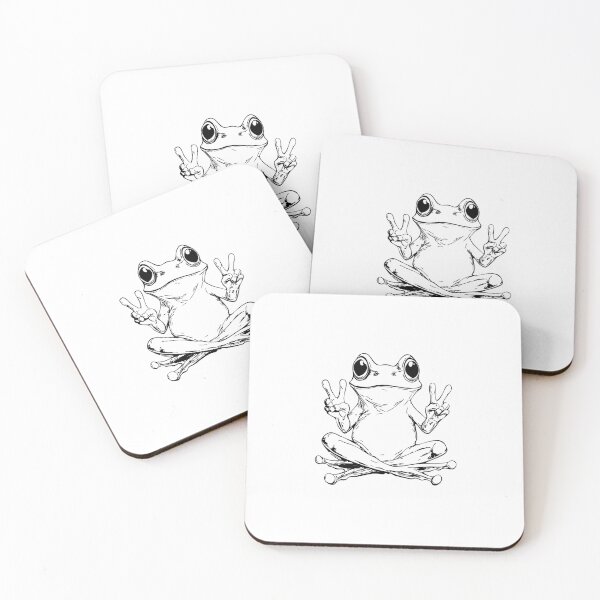 Item preview, Froggy peace: ribbit ribbit! designed and sold by WhenZ.