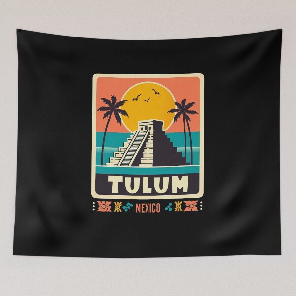 Item preview, Tulum Mexico Vintage Style Travel Destinations designed and sold by DarekShop.
