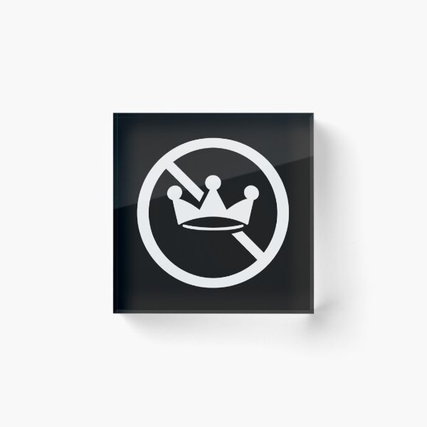 Item preview, No Kings Sign White designed and sold by The Uncanny Mountain.