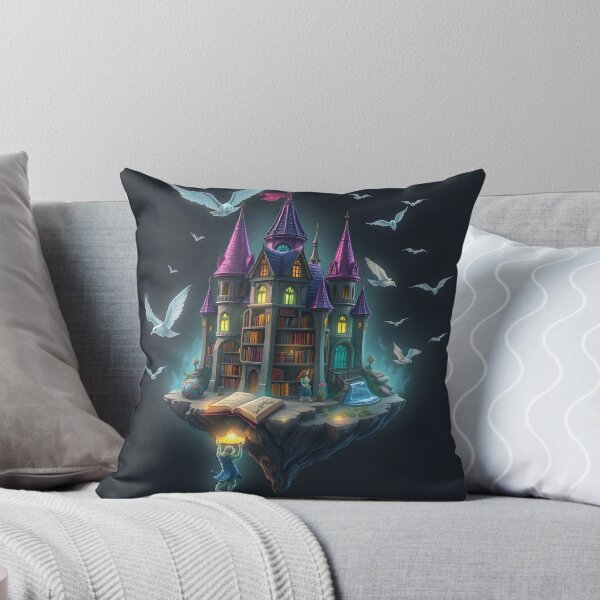 Item preview, Floating Magic Library Castle with Doves designed and sold by AbdS07.