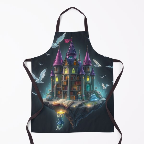 Item preview, Floating Magic Library Castle with Doves designed and sold by AbdS07.