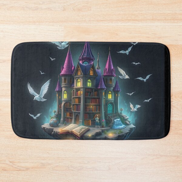 Item preview, Floating Magic Library Castle with Doves designed and sold by AbdS07.