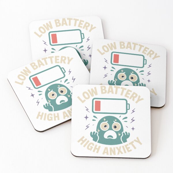 Item preview, LOW BATTERY HIGH ANXIETY designed and sold by Strand Visuals.