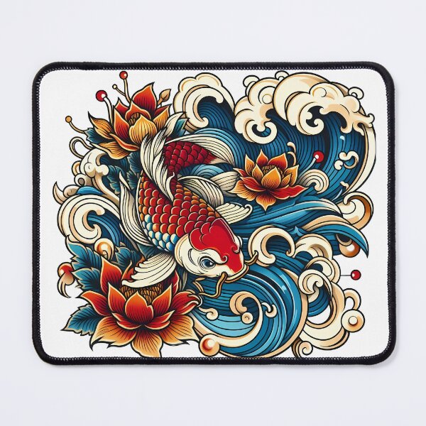 Item preview, Swimming Koi Design designed and sold by InklingCo.