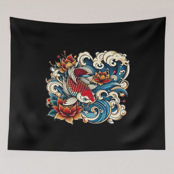 Item preview, Swimming Koi Design designed and sold by InklingCo.
