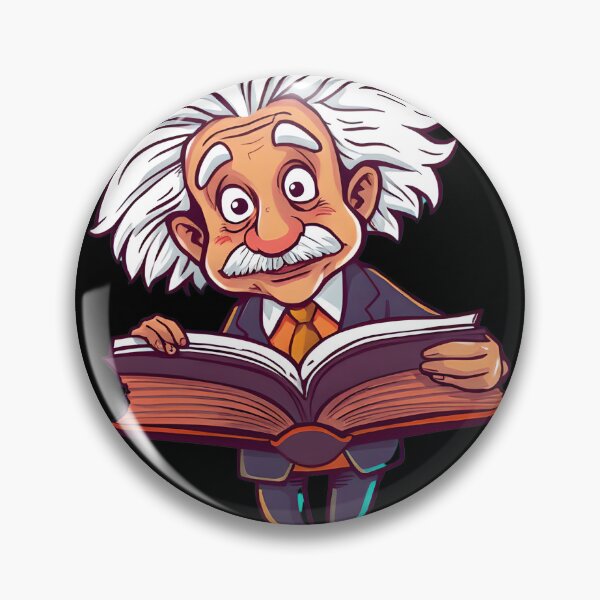 Item preview, Cartoon Einstein Reading Big Open Book designed and sold by AbdS07.