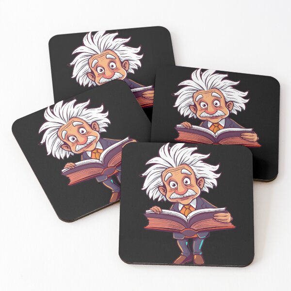 Item preview, Cartoon Einstein Reading Big Open Book designed and sold by AbdS07.