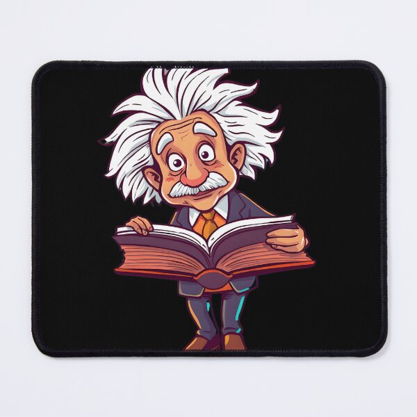 Item preview, Cartoon Einstein Reading Big Open Book designed and sold by AbdS07.