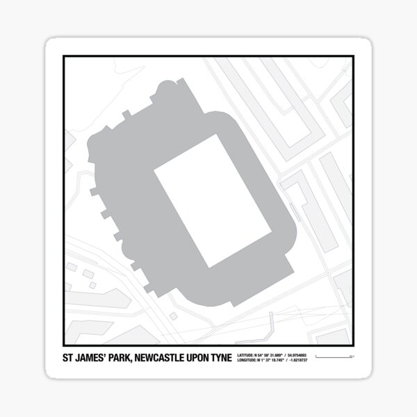 Item preview, St James' Park, Newcastle, Aerial Street View designed and sold by Cairngorm Designs.