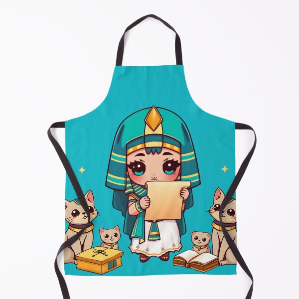 Item preview, Kawaii Egyptian Girl Scholar with Cats and Books designed and sold by AbdS07.
