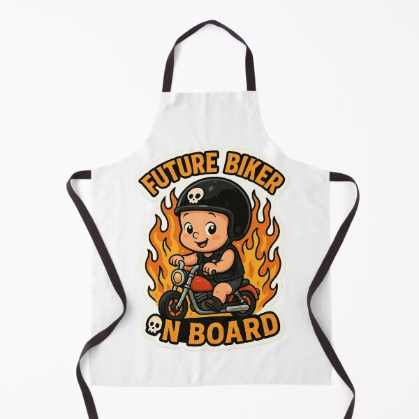 Item preview, Future Biker On Board Sticker Art designed and sold by Trendy Sticker & Merch Collection - Express Yourself.